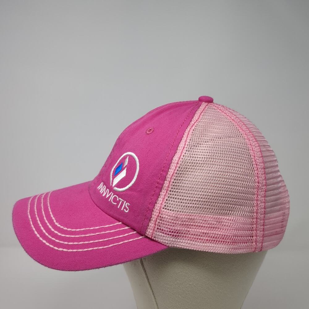 Innvictis Simplot Strapback Trucker Hat Pink One … - image 3